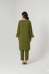 Olive Georgette Set